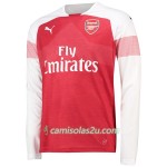 Camisolas de futebol Arsenal Equipamento Principal 2018/19 Manga Comprida